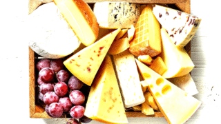 An assortment of different cheese types