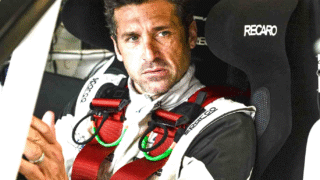 Famous celebrity race car drivers on the track
