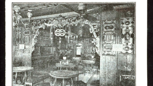 Historical image of Chinese restaurants in America