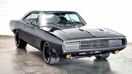 A collection of classic American muscle cars