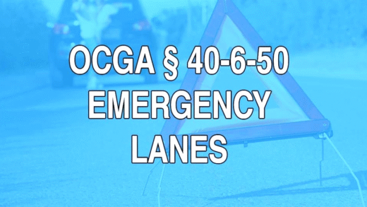 Image depicting emergency lane usage rules