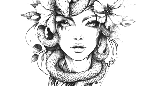 Creative Medusa tattoo showcasing artistry