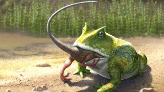 Illustration of various non-dinosaur Cretaceous animals