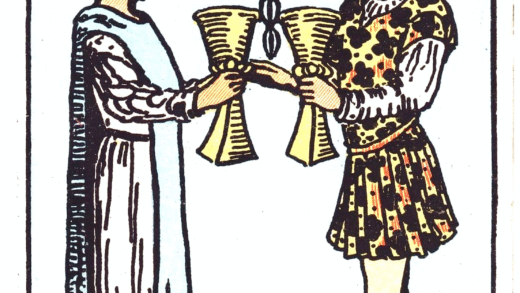 Imagery of the Two of Cups Tarot Card