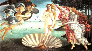 Aphrodite symbolizing love and beauty in Greek mythology