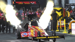 Fast NHRA drag racing car