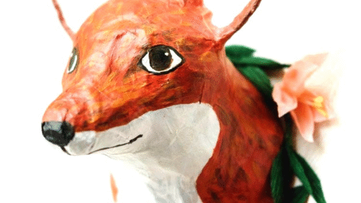 Colorful paper mache art projects
