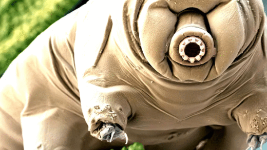 Image of a tardigrade, showcasing its resilience