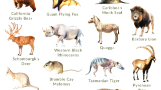 Image of extinct mammals showcasing biodiversity