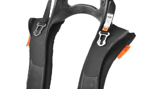 HANS Device used by race car driver