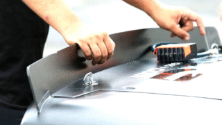 NASCAR car with downforce features