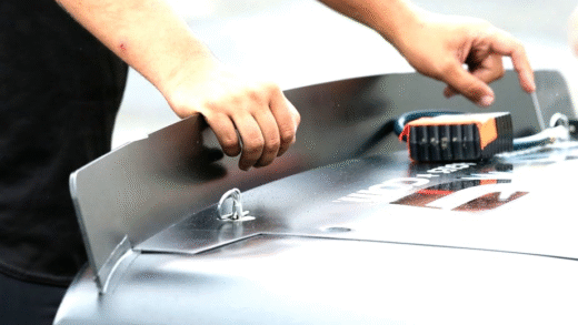 NASCAR car with downforce features