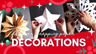 DIY projects with leftover Christmas wrapping paper