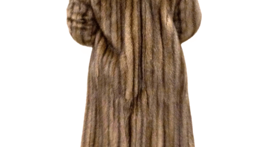 Luxurious sable fur coat