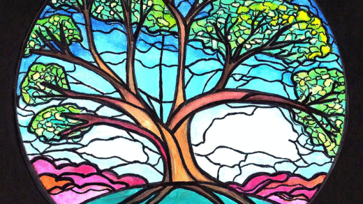 Beautiful stained glass window