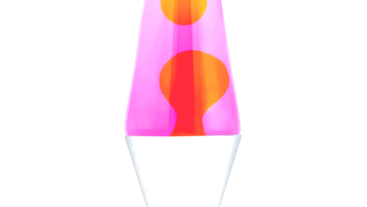 Colorful lava lamp with flowing wax