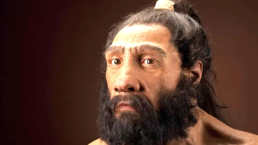 Illustration of Neanderthal DNA impact on modern humans